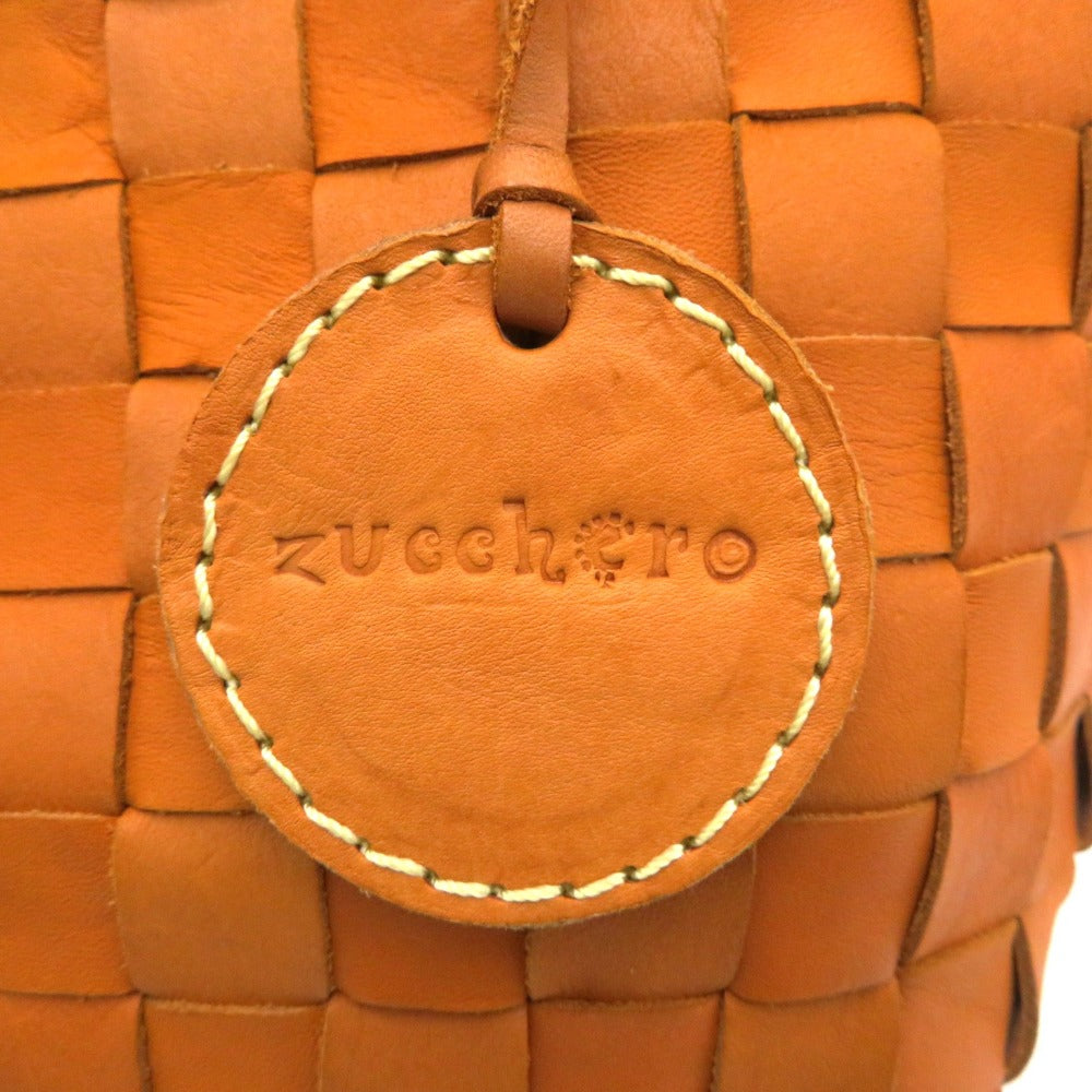 zucchero filato (ズッケロ フィラート) トートバッグ Zucchero filato　カウレザー メッシュトートバッグ M　49560　キャメル 美品