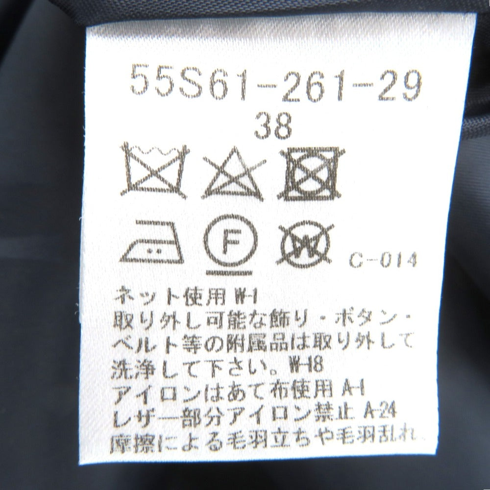 BLUE LABEL CRESTBRIDGE (ブルーレーベルクレストブリッジ) ロングスカート BLUE LABEL CRESTBRIDGE ロングスカート ウール　38　ブルーチェック　55S61-261-29 美品