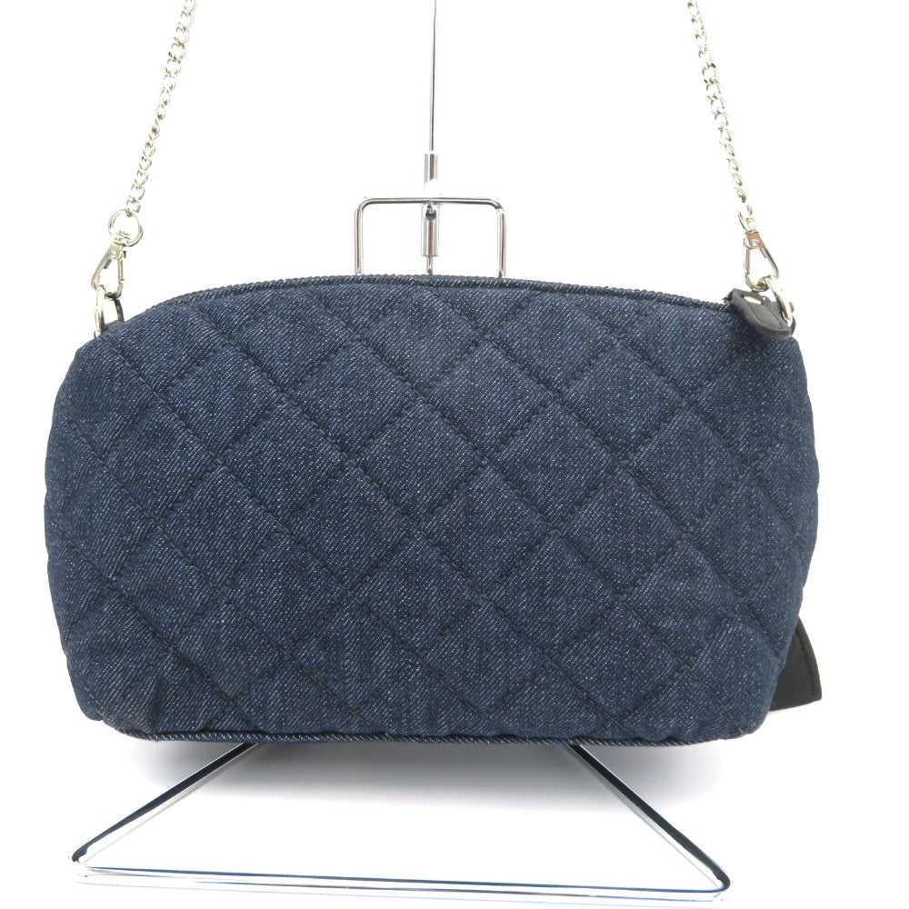 J.PRESS (ジェイプレス) ショルダーバッグ J.PRESS　キルティングショルダーバッグ　ネイビー(デニム)　BO2JNA0810 美品