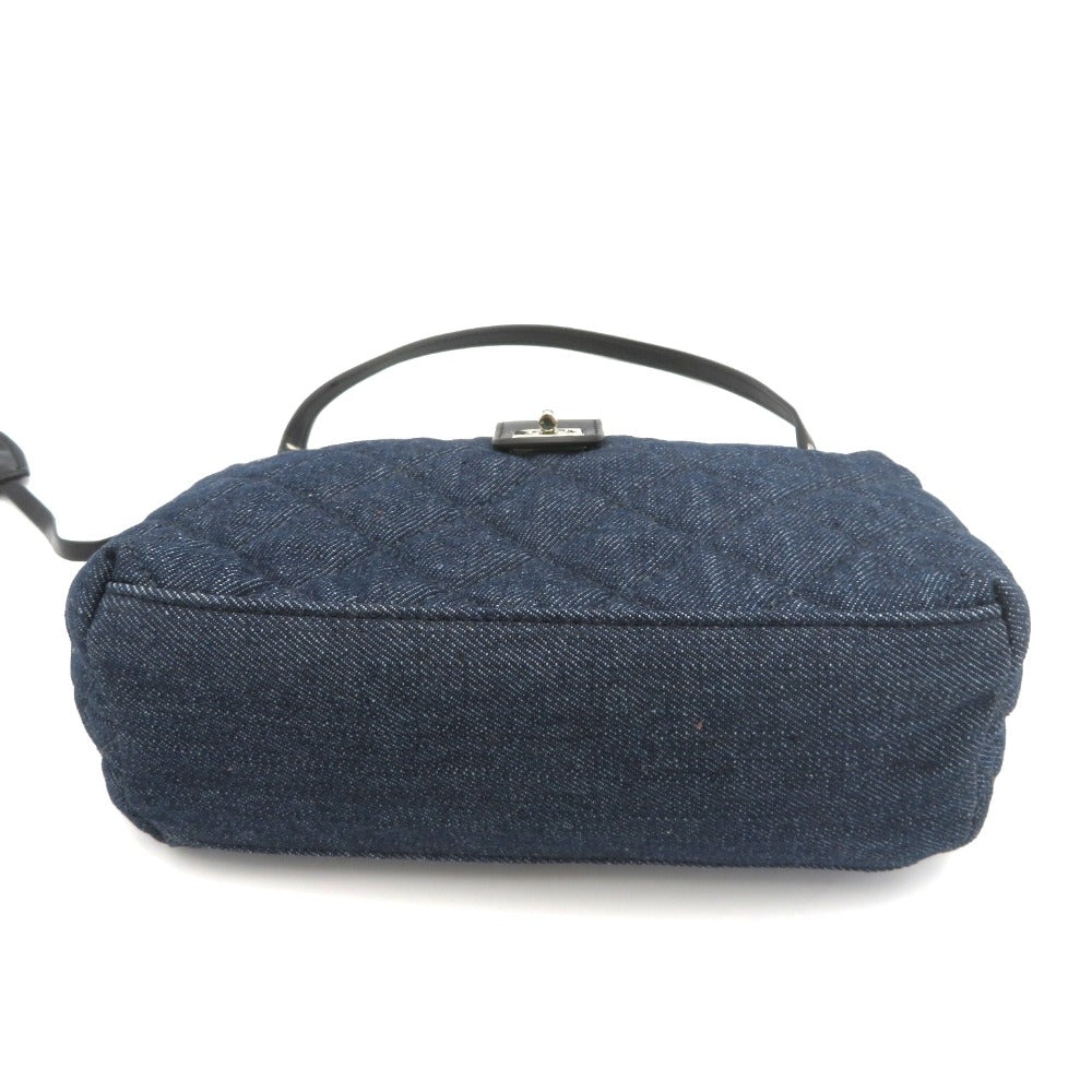 J.PRESS (ジェイプレス) ショルダーバッグ J.PRESS　キルティングショルダーバッグ　ネイビー(デニム)　BO2JNA0810 美品