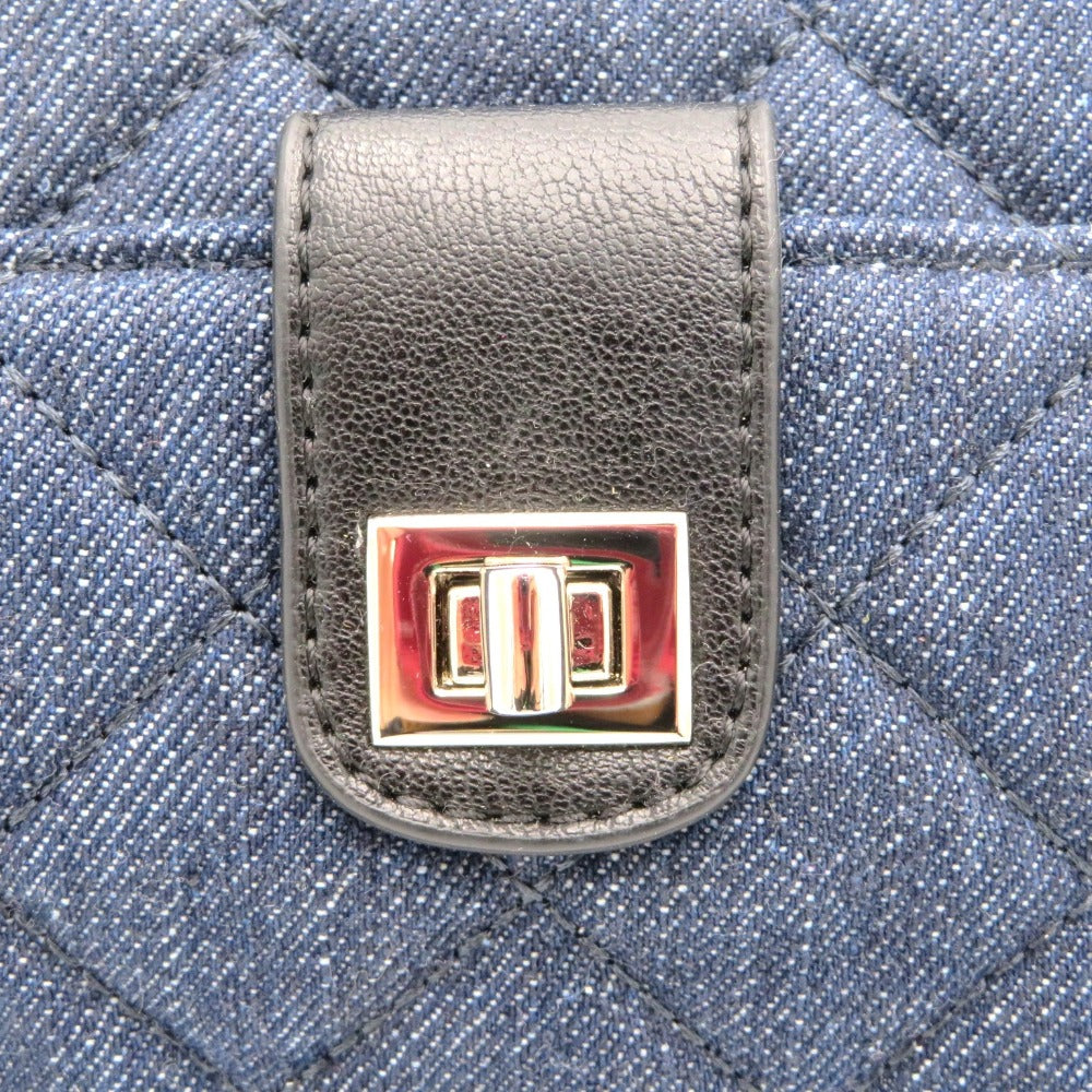 J.PRESS (ジェイプレス) ショルダーバッグ J.PRESS　キルティングショルダーバッグ　ネイビー(デニム)　BO2JNA0810 美品