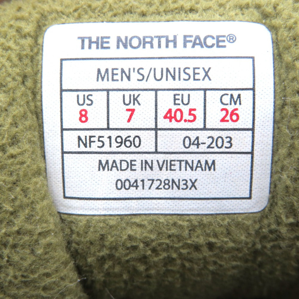 THE NORTH FACE (ザ・ノースフェイス) ブーツ THE NORTH FACE　スノーショット6　カーキ　26.0cm　US8　NF51960 長さ29cm 美品