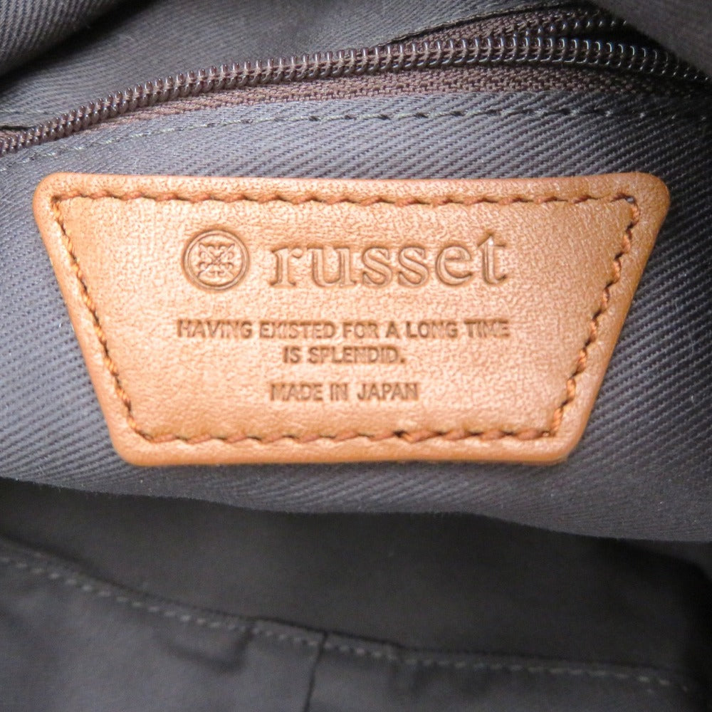 russet russet モノグラム 3wayミニリュック ダークブラウン