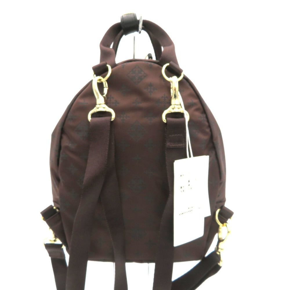 【未使用】russet ラシット 3WAY リュック ショルダー モノグラム russet russet モノグラム 3wayミニリュック ダークブラウン