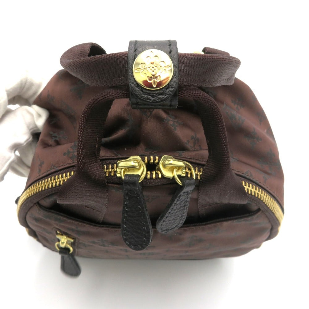 russet (ラシット) リュック russet　モノグラム 3wayミニリュック　ダークブラウン　RT17P1256490100　新品タグ付き 未使用品