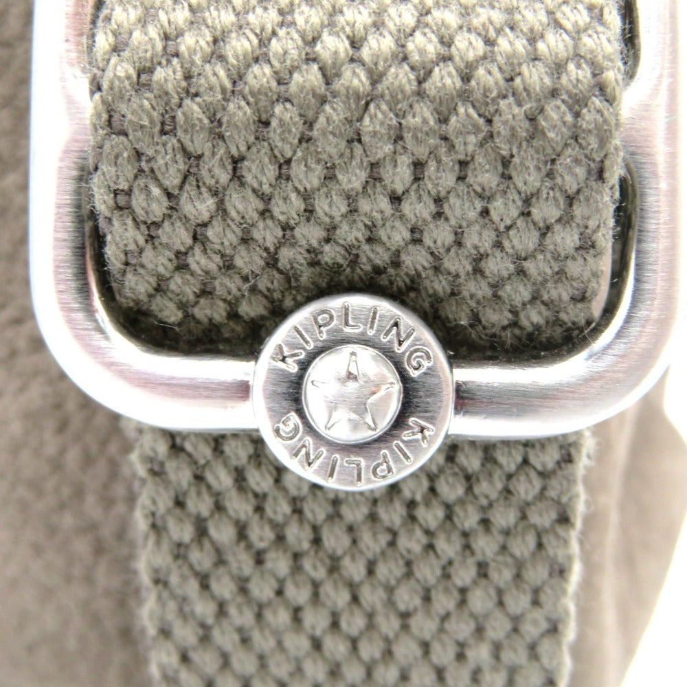 Kipling (キプリング) トートバッグ KIPLING　2wayレザーショルダートートバッグ　グレーベージュ 美品