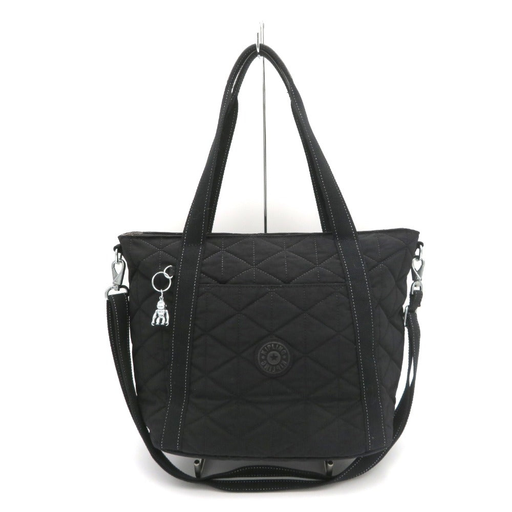 Kipling (キプリング) トートバッグ KIPLING　2wayショルダートート　キルティング　ブラック　KPKI5802 美品