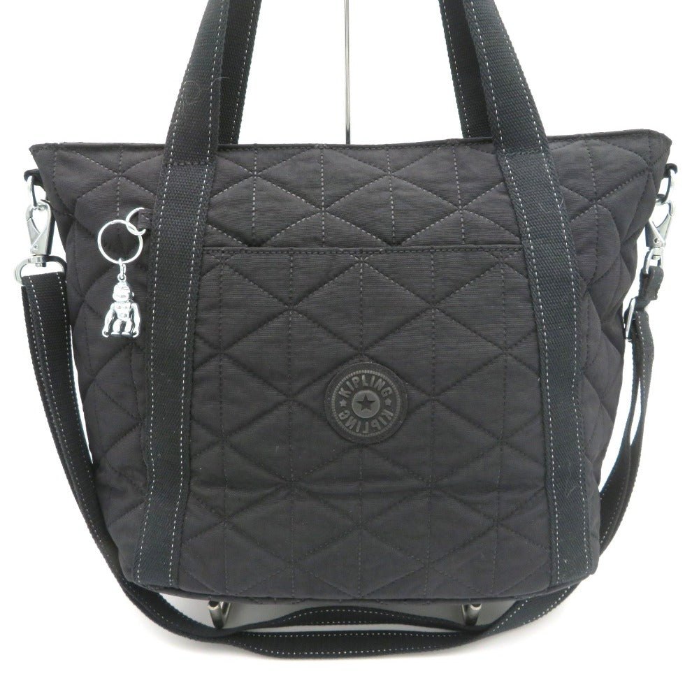 Kipling (キプリング) トートバッグ KIPLING　2wayショルダートート　キルティング　ブラック　KPKI5802 美品