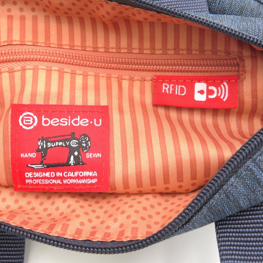 ショルダーバッグ beside.u　2wayショルダーバッグ　ジーンズブルー　BCSA2404 美品