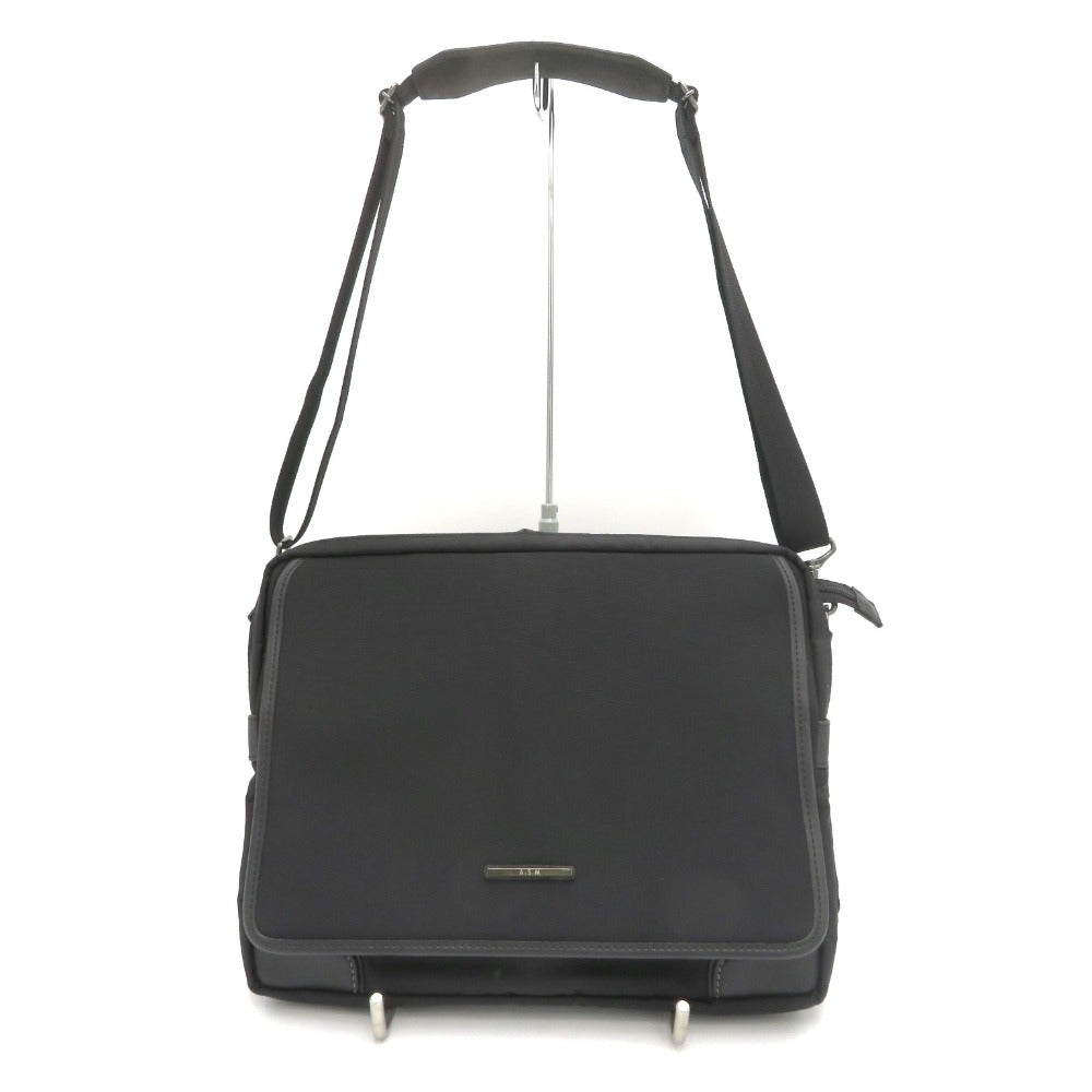 ATELIER SAB MEN (アトリエサブメン) ビジネスバッグ ATELIER SAB MEN　A.S.M　ビジネスバッグ　ショルダータイプ　ブラック 美品