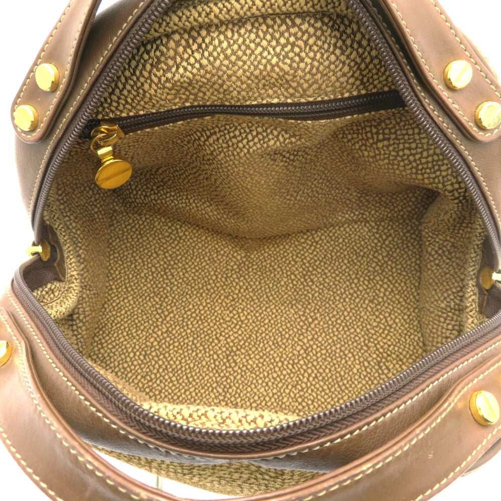 BORBONESE (ボルボネーゼ) ハンドバッグ BORBONESE　ハンドバッグ　うずら柄　913911 美品