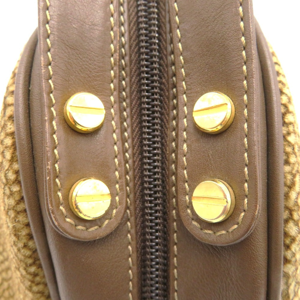 BORBONESE (ボルボネーゼ) ハンドバッグ BORBONESE　ハンドバッグ　うずら柄　913911 美品