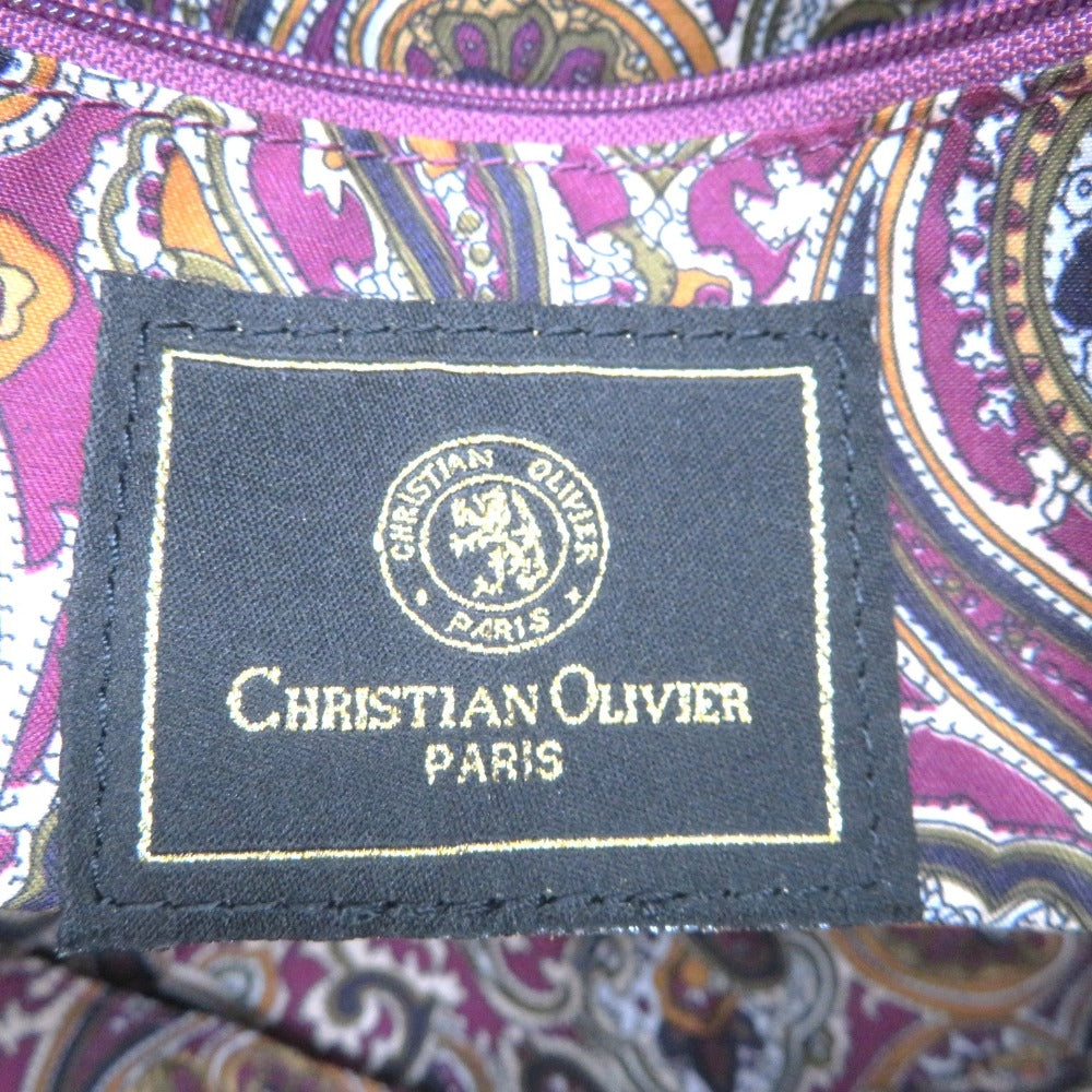 christian olivier (クリスチャンオリビエ) トートバッグ CHRISTIAN OLIVIER　2wayバッグ　カーキベージュ 美品