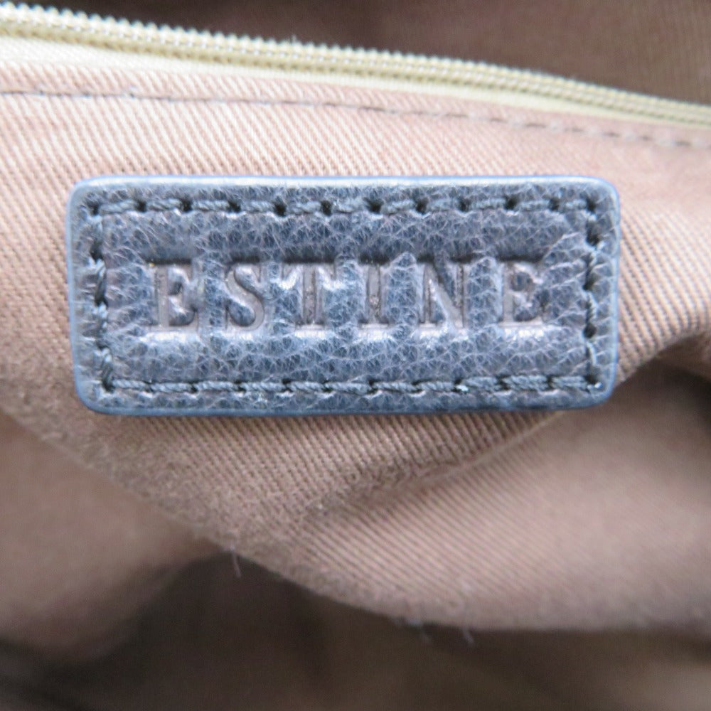 ESTINE (エスティーヌ) ハンドバッグ ESTINE　2way レザーハンドバッグ　ブラック