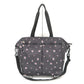 LeSportsac (レスポートサック) トートバッグ Lesportsac　EVER TOTE　2wayトートバッグ　ブラック　小花柄　同柄ポーチ付き　3802 美品