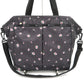 LeSportsac (レスポートサック) トートバッグ Lesportsac　EVER TOTE　2wayトートバッグ　ブラック　小花柄　同柄ポーチ付き　3802 美品