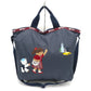 ファミリア トートバッグ Familiar×Lesportsac　2wayトートバッグ　ネイビー 美品