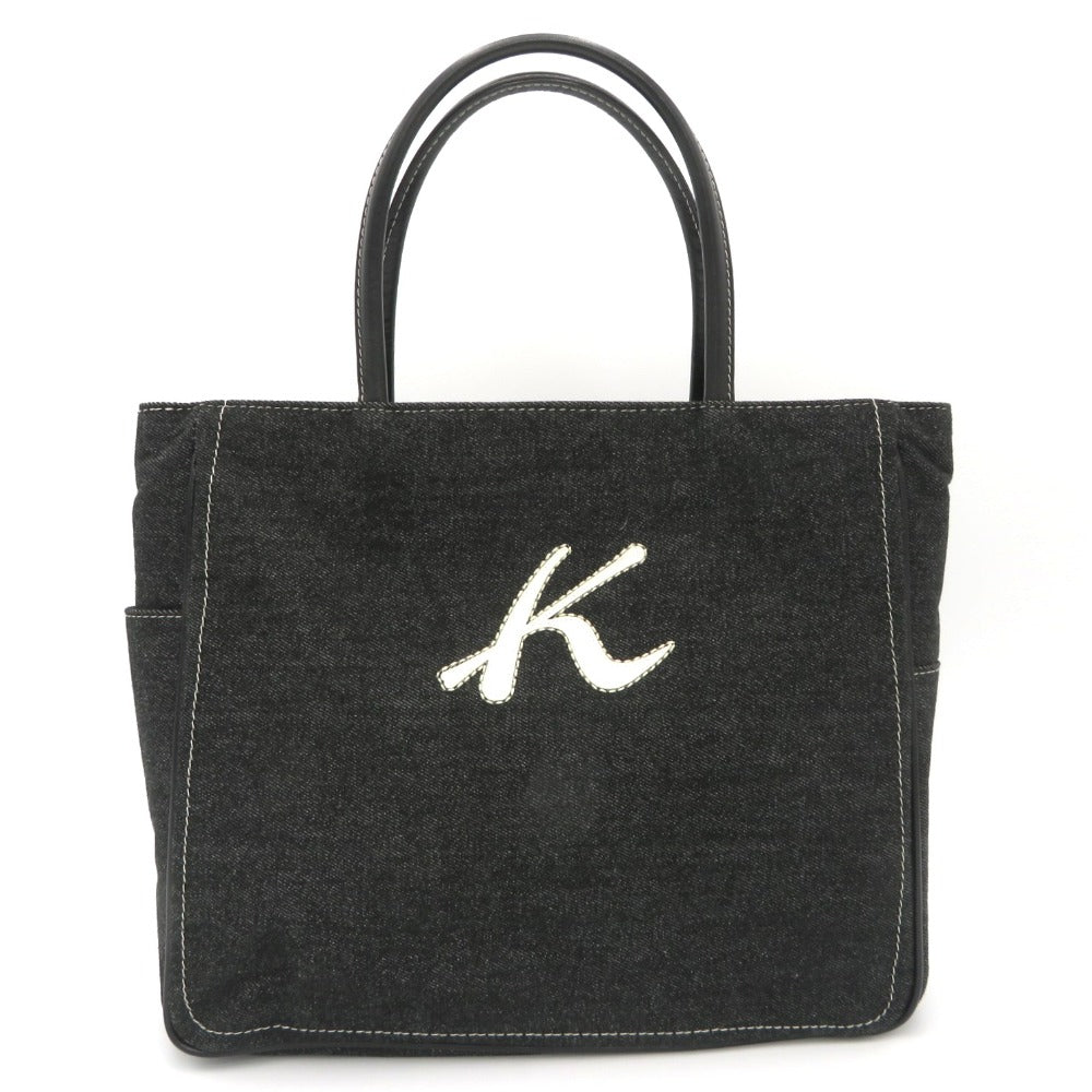 Kitamura (キタムラ) トートバッグ Kitamura2　トートバッグ　デニム　ブラック 美品