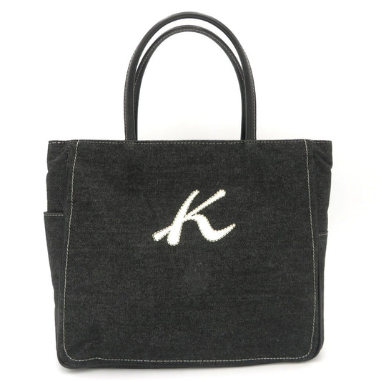 Kitamura (キタムラ) トートバッグ Kitamura2　トートバッグ　デニム　ブラック 美品