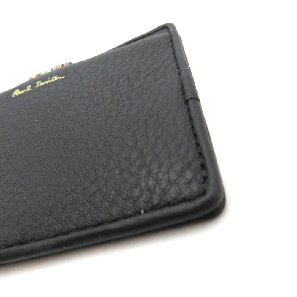 Paul Smith (ポール・スミス) その他小物 Paul Smith　ＩＤカードホルダー　PSC613　ブラック×マルチストライプ　名刺入れ 美品