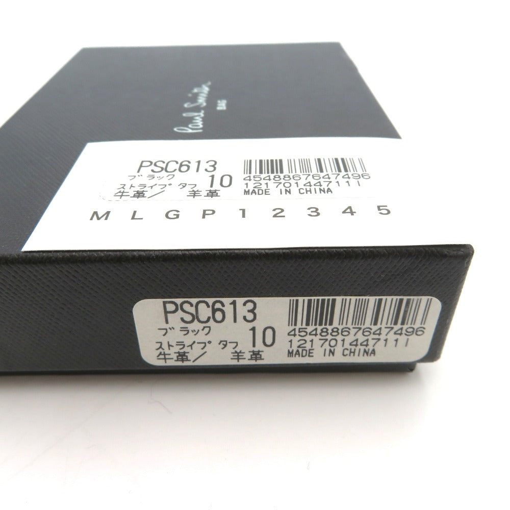 Paul Smith (ポール・スミス) その他小物 Paul Smith　ＩＤカードホルダー　PSC613　ブラック×マルチストライプ　名刺入れ 美品