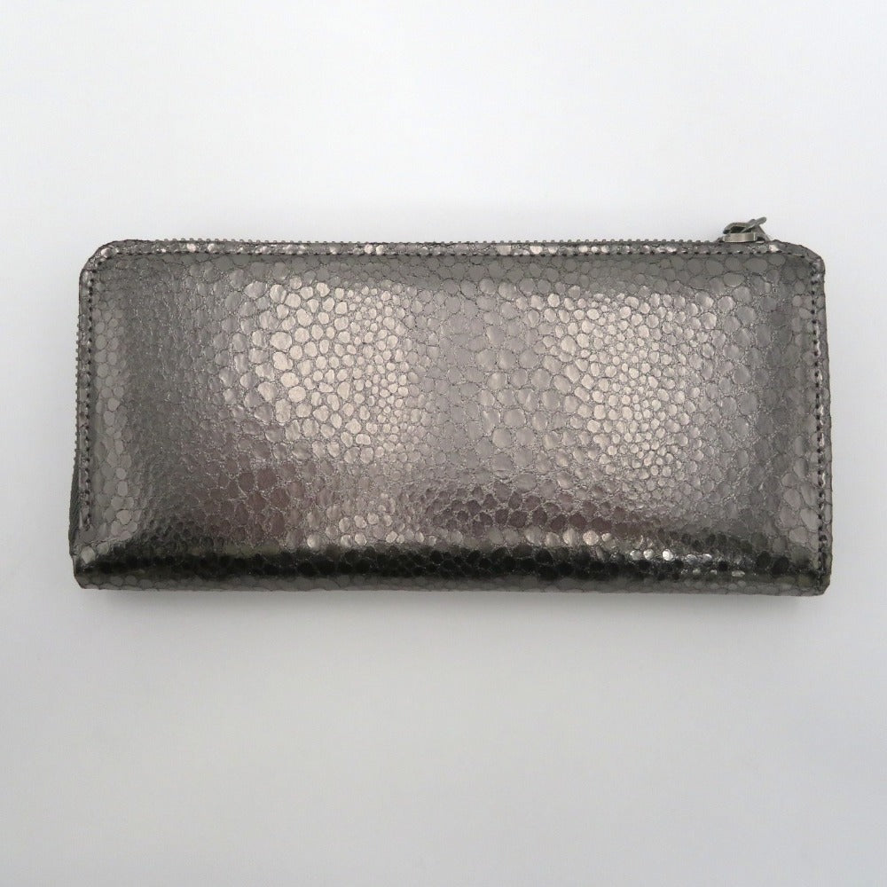 HIROKO HAYASHI (ヒロコ ハヤシ) 長財布 HIROKO HAYASHI　ガトーパルド　L字ファスナー長財布　グレー 美品