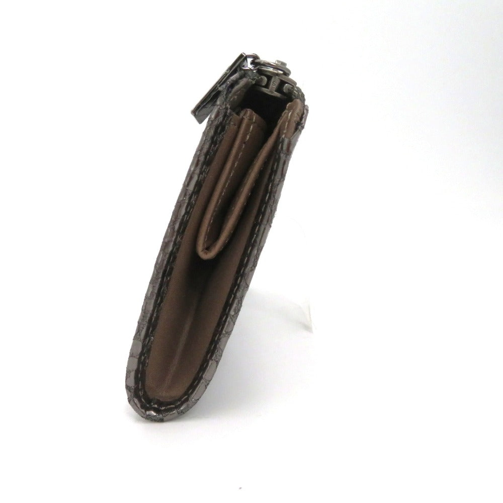 HIROKO HAYASHI (ヒロコ ハヤシ) 長財布 HIROKO HAYASHI　ガトーパルド　L字ファスナー長財布　グレー 美品