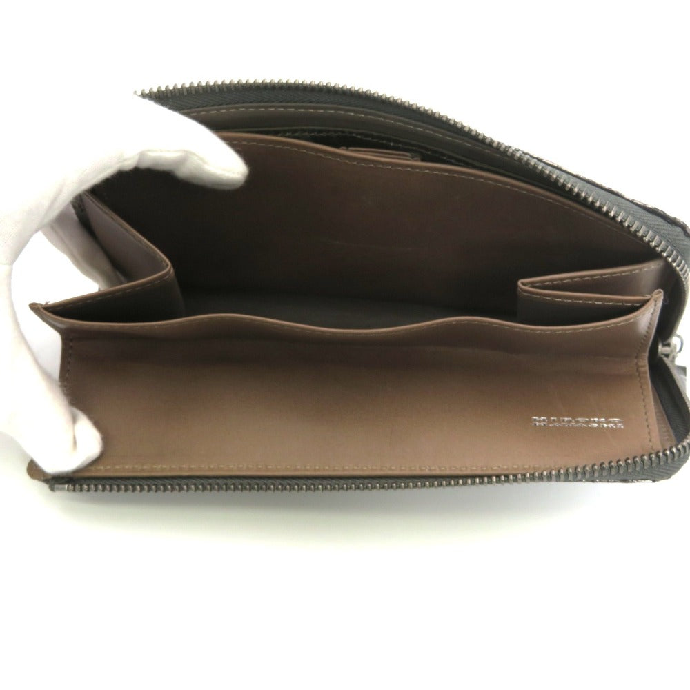 HIROKO HAYASHI (ヒロコ ハヤシ) 長財布 HIROKO HAYASHI　ガトーパルド　L字ファスナー長財布　グレー 美品