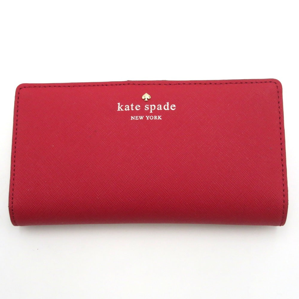 Kate Spade (ケイトスペード) 長財布 kate spade　Cedar Street 長財布　レッド　PWRU3905　 PWRU3905 美品