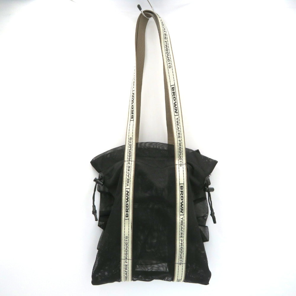 BROWNTHEATREPRODUCTS ブラウンシアタープロダクツ トートバッグ 別注 メッシュフリルシューズバッグ ブラック BL231046