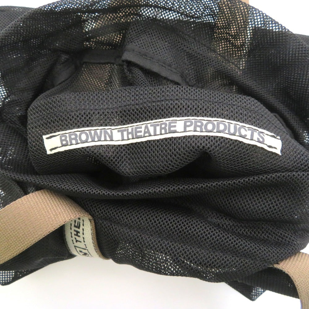 BROWNTHEATREPRODUCTS ブラウンシアタープロダクツ トートバッグ 別注 メッシュフリルシューズバッグ ブラック BL231046