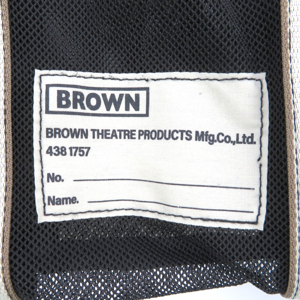 BROWNTHEATREPRODUCTS ブラウンシアタープロダクツ トートバッグ 別注 メッシュフリルシューズバッグ ブラック BL231046