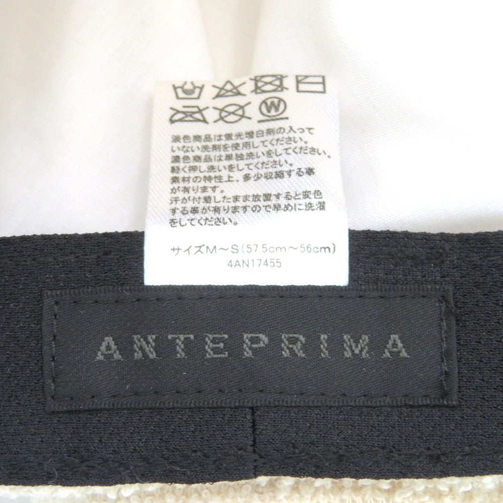 ANTEPRIMA (アンテプリマ) 帽子 ANTEPRIMA　キャスケット　アイボリー　ロゴリング付き　M～S　新品タグ付き 未使用品