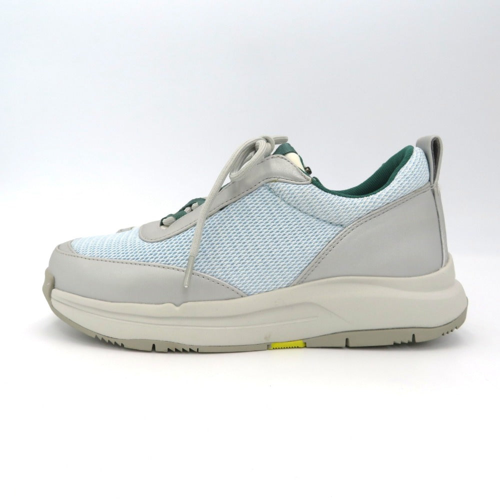 fitfit (フィットフィット) スニーカー fitfit WoW10　外反母趾　メッシュレースアップジップスニーカー　85306　ライトブルー　23.0cm 長さ26.5cm 美品