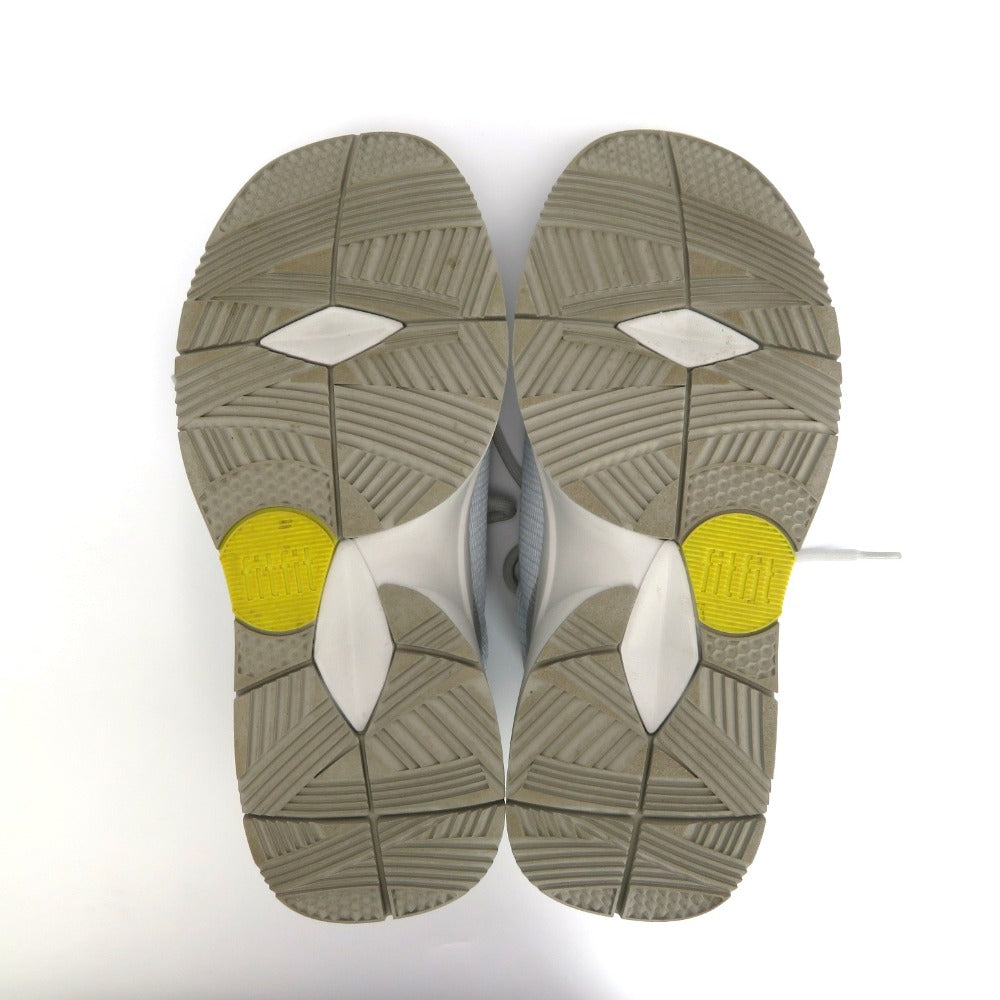 fitfit (フィットフィット) スニーカー fitfit WoW10　外反母趾　メッシュレースアップジップスニーカー　85306　ライトブルー　23.0cm 長さ26.5cm 美品