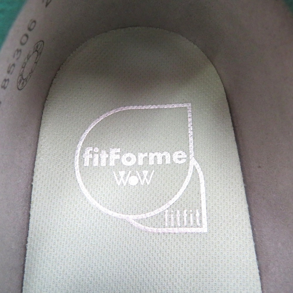 fitfit (フィットフィット) スニーカー fitfit WoW10　外反母趾　メッシュレースアップジップスニーカー　85306　ライトブルー　23.0cm 長さ26.5cm 美品