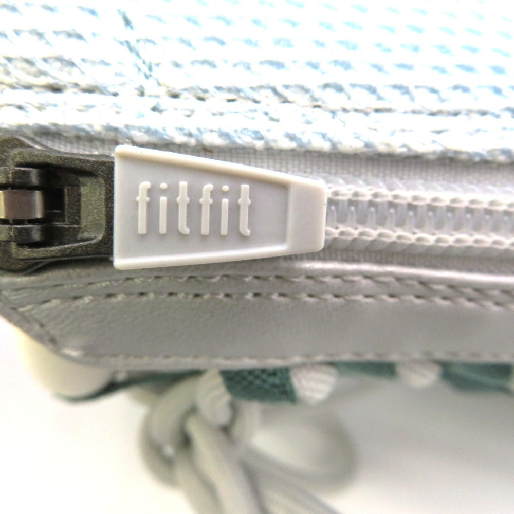 fitfit (フィットフィット) スニーカー fitfit WoW10　外反母趾　メッシュレースアップジップスニーカー　85306　ライトブルー　23.0cm 長さ26.5cm 美品