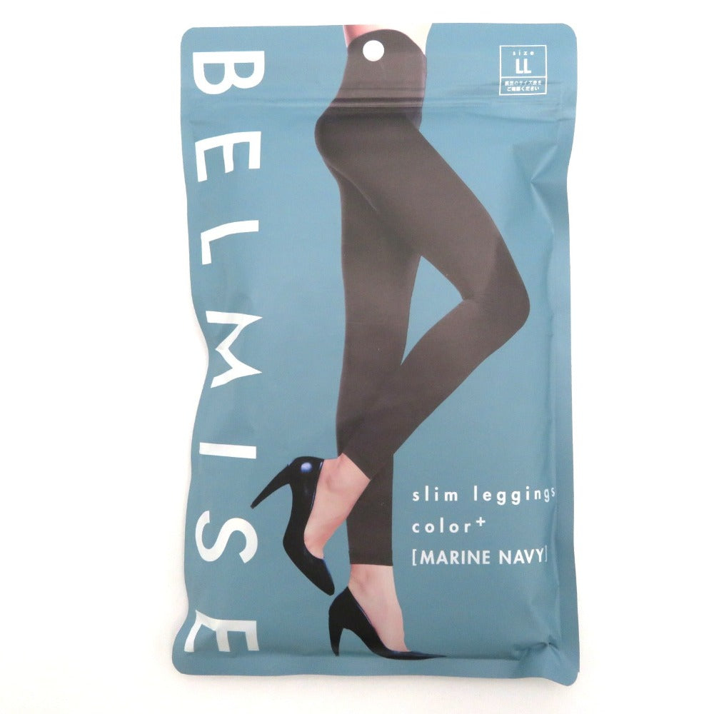 BELMISE (ベルミス) その他ファッション雑貨 BELMISE　スリムレギンスcolor+ / マリンネイビー / LLサイズ　２点セット 未使用品