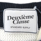 Deuxieme Classe (ドゥーズィエムクラス) ニット DEUXIEME CLASS　ピマクールコード プルオーバー　ボーダーニット　ホワイト×ネイビー　F 未使用品