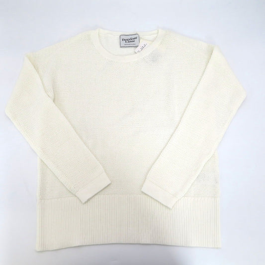 Deuxieme Classe (ドゥーズィエムクラス) ニット DEUXIEME CLASS　ピマクールコード プルオーバー　ニット　ホワイト　 未使用品