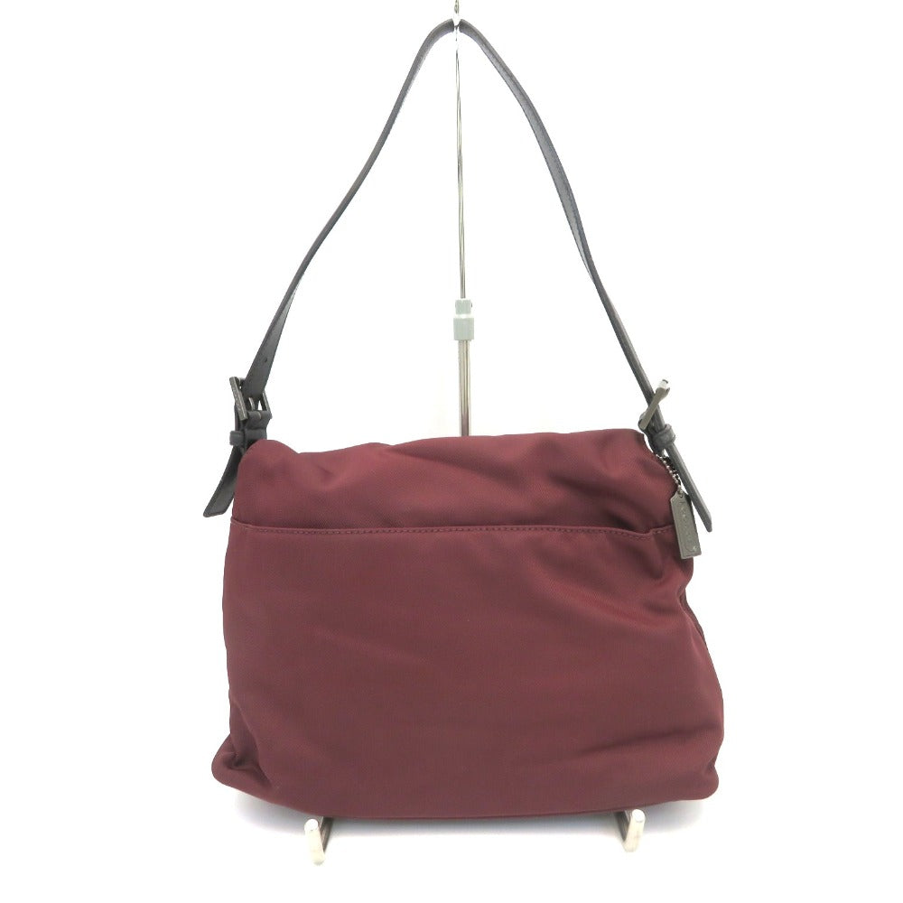 COACH (コーチ) ショルダーバッグ COACH　ワンショルダーバッグ　ボルドー　7424 美品
