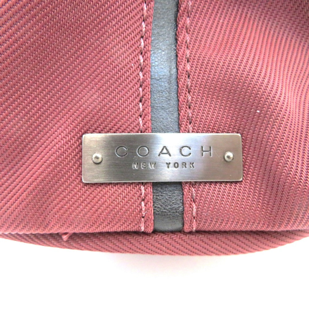 COACH (コーチ) ショルダーバッグ COACH　ワンショルダーバッグ　ボルドー　7424 美品