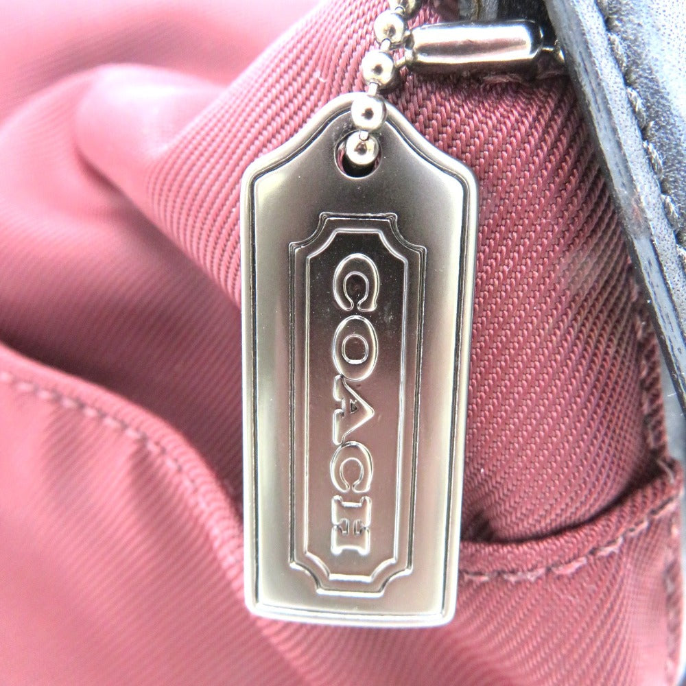 COACH (コーチ) ショルダーバッグ COACH　ワンショルダーバッグ　ボルドー　7424 美品