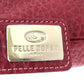 PELLE BORSA (ペレボルサ) ショルダーバッグ PELLE BORSA　2wayレザーショルダーバッグ　ボルドー　レッド 美品
