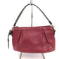 PELLE BORSA (ペレボルサ) ショルダーバッグ PELLE BORSA　2wayレザーショルダーバッグ　ボルドー　レッド 美品
