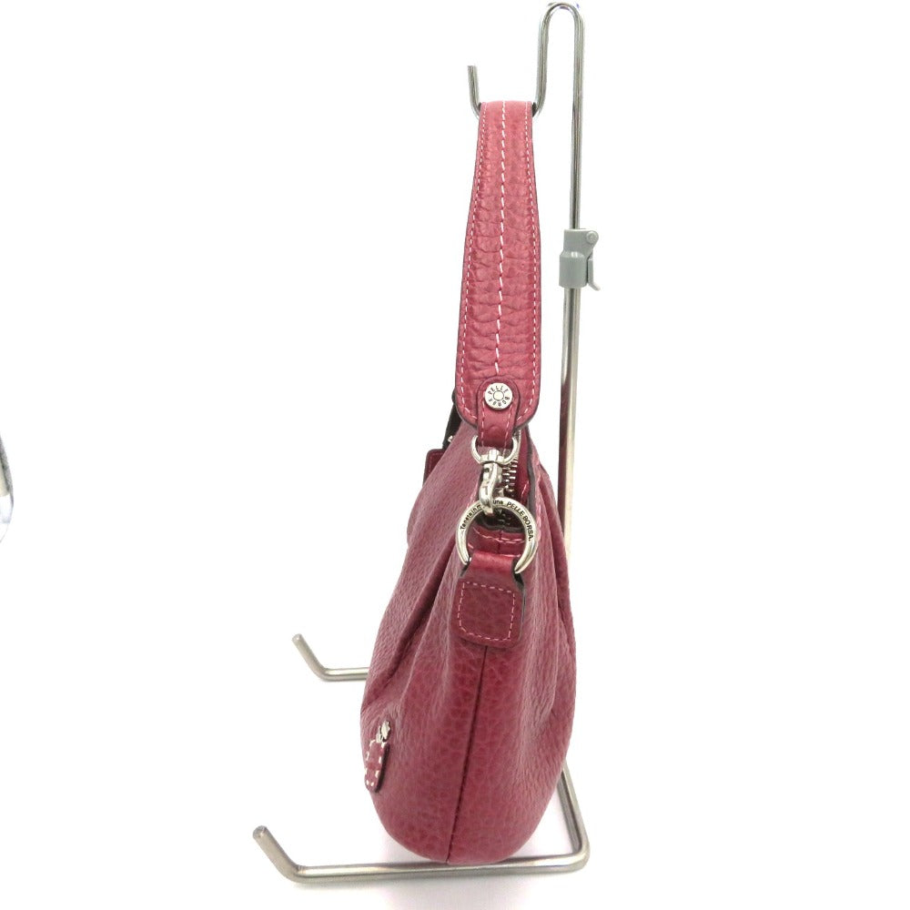 PELLE BORSA (ペレボルサ) ショルダーバッグ PELLE BORSA　2wayレザーショルダーバッグ　ボルドー　レッド 美品