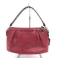 PELLE BORSA (ペレボルサ) ショルダーバッグ PELLE BORSA　2wayレザーショルダーバッグ　ボルドー　レッド 美品