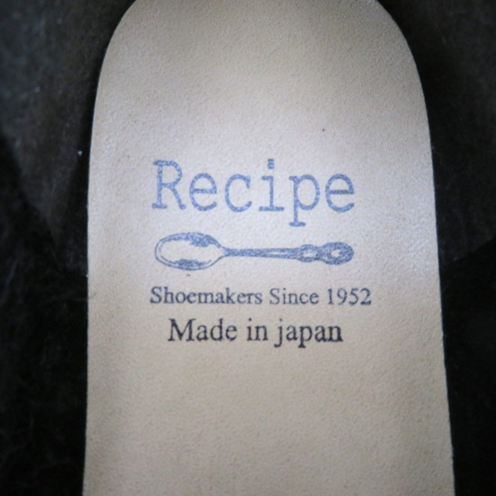Recipe (レシピ) レザーシューズ Recipe　ビット付きローファー　シワエナメルブラック　24.0cm　RP-253 長さ25.5cm 美品