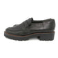 MARGARET HOWELL idea (マーガレットハウエル アイデア) レザーシューズ MARGARET HOWELL idea　タンクソール ペニーローファー　ブラック　23.5cm　2845B 長さ26.5cm 美品