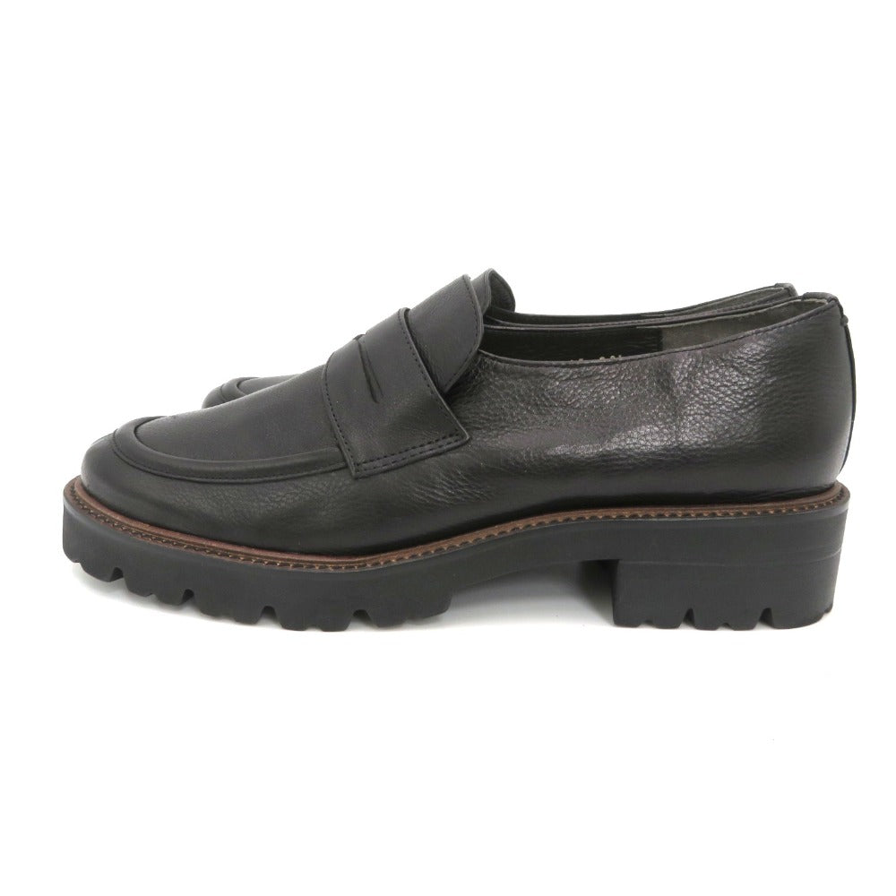 MARGARET HOWELL idea (マーガレットハウエル アイデア) レザーシューズ MARGARET HOWELL idea　タンクソール ペニーローファー　ブラック　23.5cm　2845B 長さ26.5cm 美品